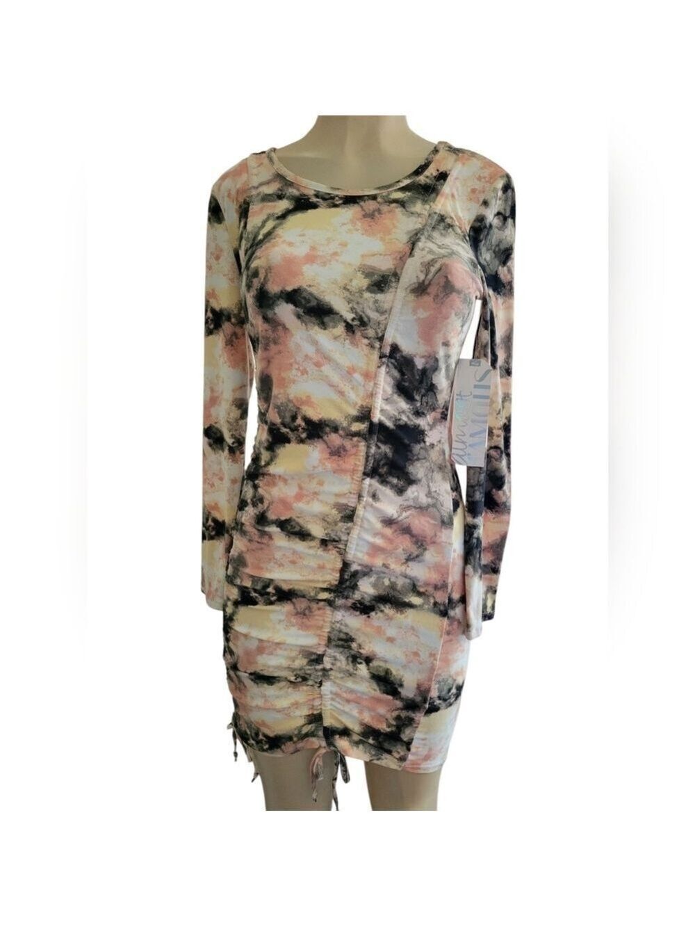 Almost Famous Tiedye Mini Party Dress Large